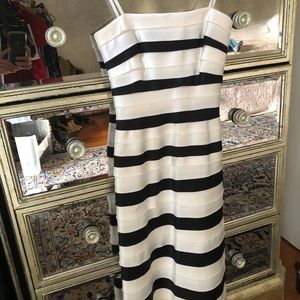 Satin strapless BCBG cocktail dress